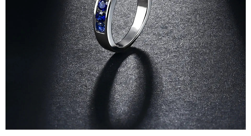 Blue Sapphire Real Silver Rings