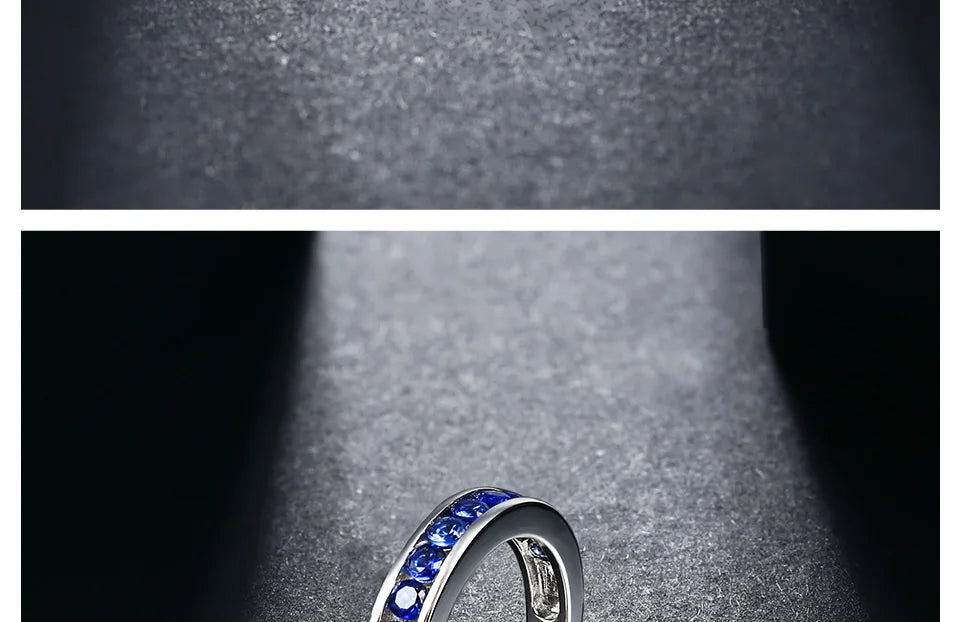 Blue Sapphire Real Silver Rings