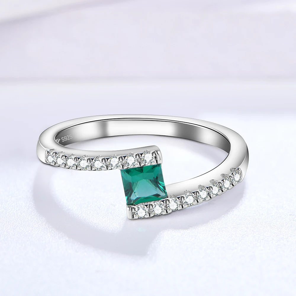 100% 925 Sterling Silver Engagement Ring