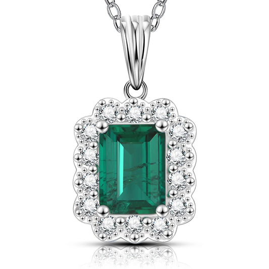Vintage 100% 925 Sterling Silver Diamonds Necklace