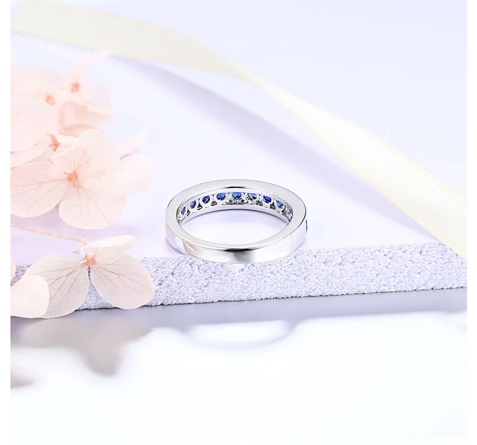 Blue Sapphire Real Silver Rings