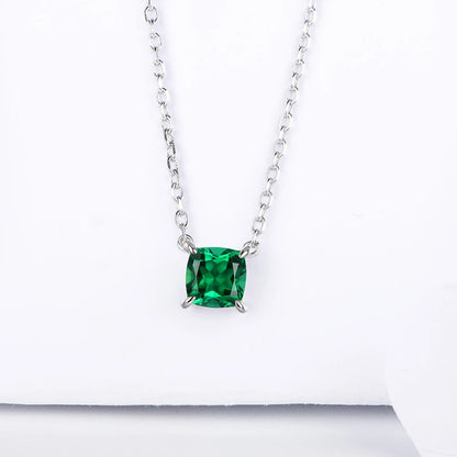 Vintage 925 Sterling Silver Moissanite Diamond Necklace