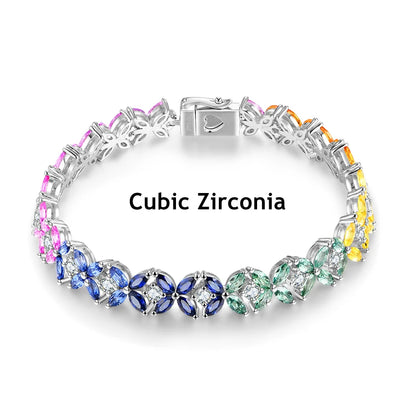 S925 Sapphire Sterling Silver Bracelet