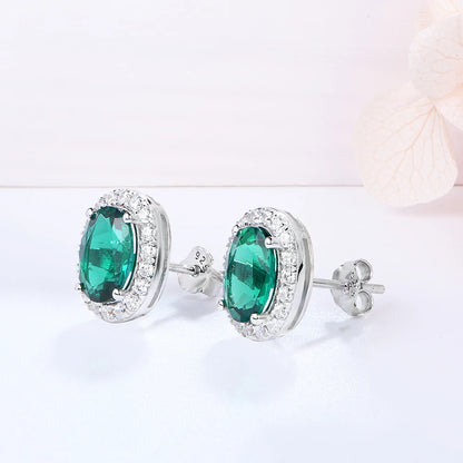 Vintage 925 Sterling Silver Lab Grown Moissanite Earrings