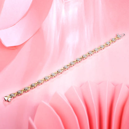 925 Silver 18K Gold Plated Tennis Bracelets