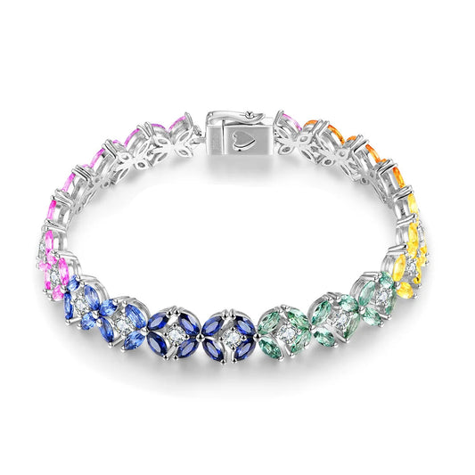 S925 Sapphire Sterling Silver Bracelet