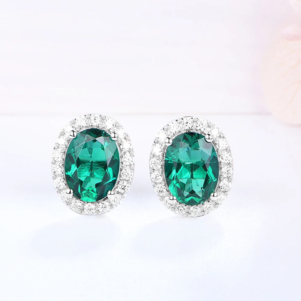 Vintage 925 Sterling Silver Lab Grown Moissanite Earrings
