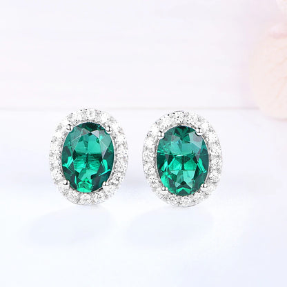 Vintage 925 Sterling Silver Lab Grown Moissanite Earrings