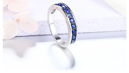 Blue Sapphire Real Silver Rings