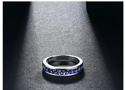 Blue Sapphire Real Silver Rings