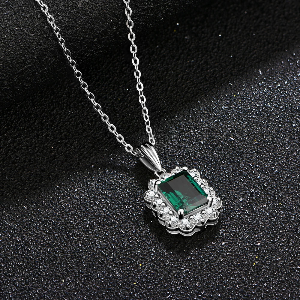 Vintage 100% 925 Sterling Silver Diamonds Necklace