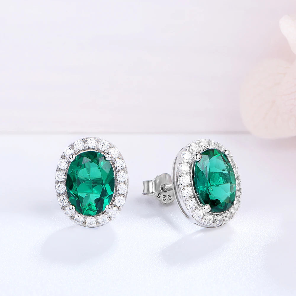 Vintage 925 Sterling Silver Lab Grown Moissanite Earrings