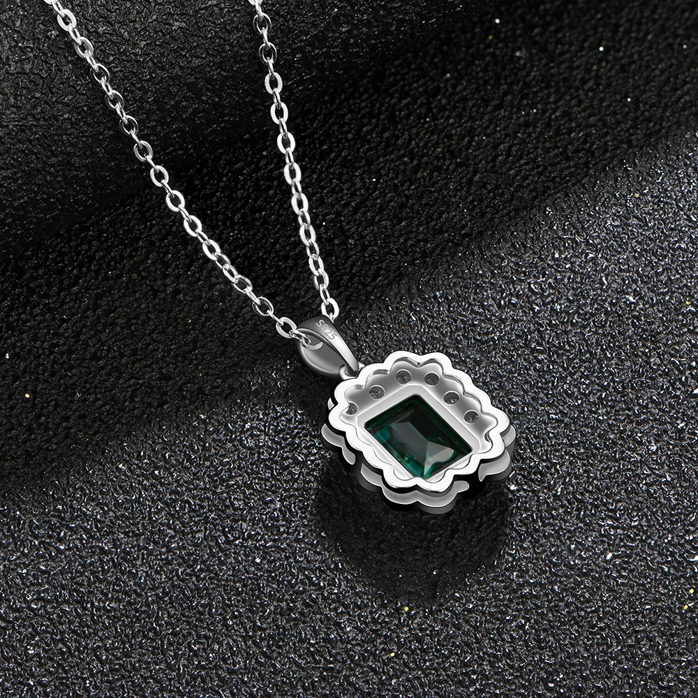 Vintage 100% 925 Sterling Silver Diamonds Necklace