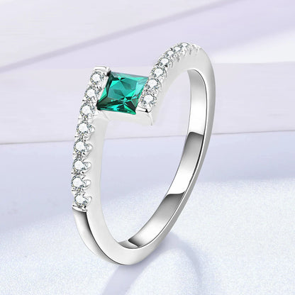 100% 925 Sterling Silver Engagement Ring