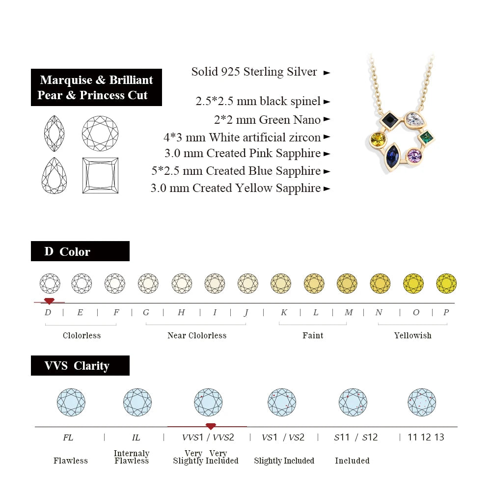 18K Yellow White Gold Plated Necklace