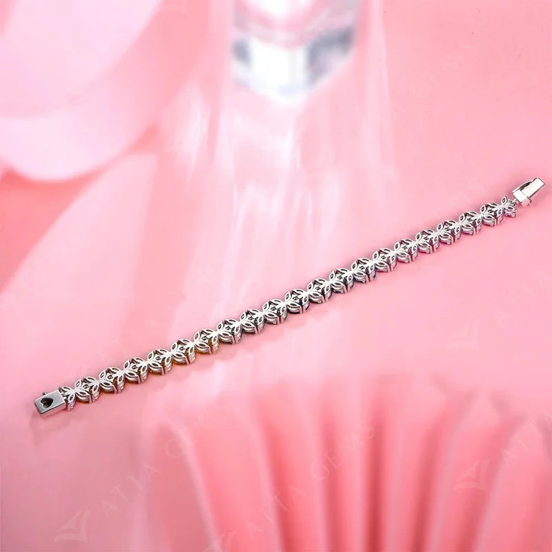 S925 Sapphire Sterling Silver Bracelet