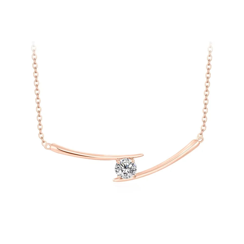 Luxury 5.0mm D Color Moissanite Necklace