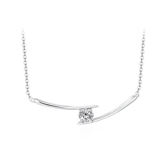 Luxury 5.0mm D Color Moissanite Necklace