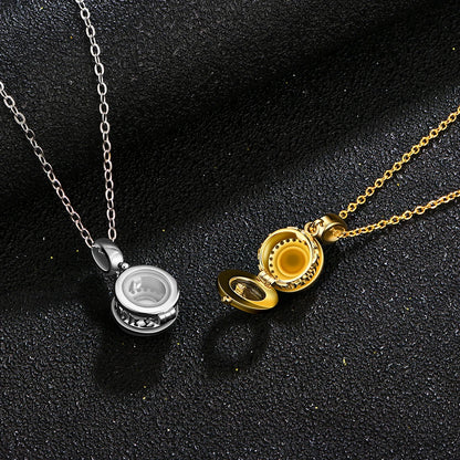 18K Yellow Gold Plated Lab Grown Emerald Gemstone Necklaces