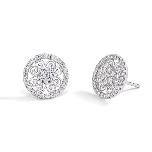 S925 Sterling Silver Sparkling Moissanite Earrings