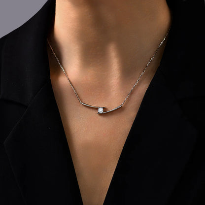 Luxury 5.0mm D Color Moissanite Necklace