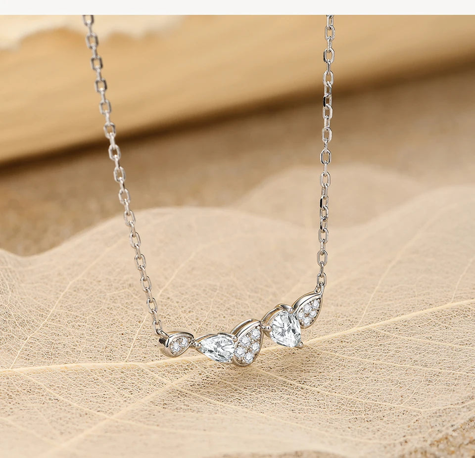 925 Sterling Silver Moissanite Necklace