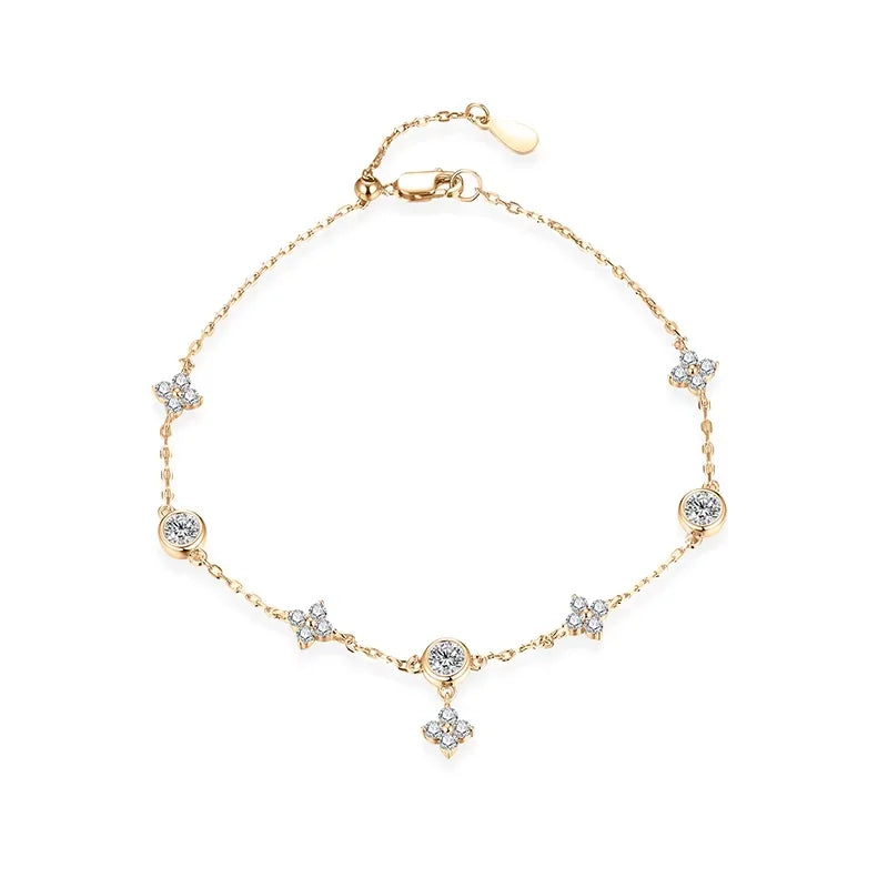 925 Sterling Silver Classic Moissanite Bracelet
