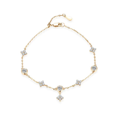925 Sterling Silver Classic Moissanite Bracelet