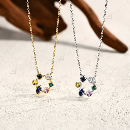 18K Yellow White Gold Plated Necklace