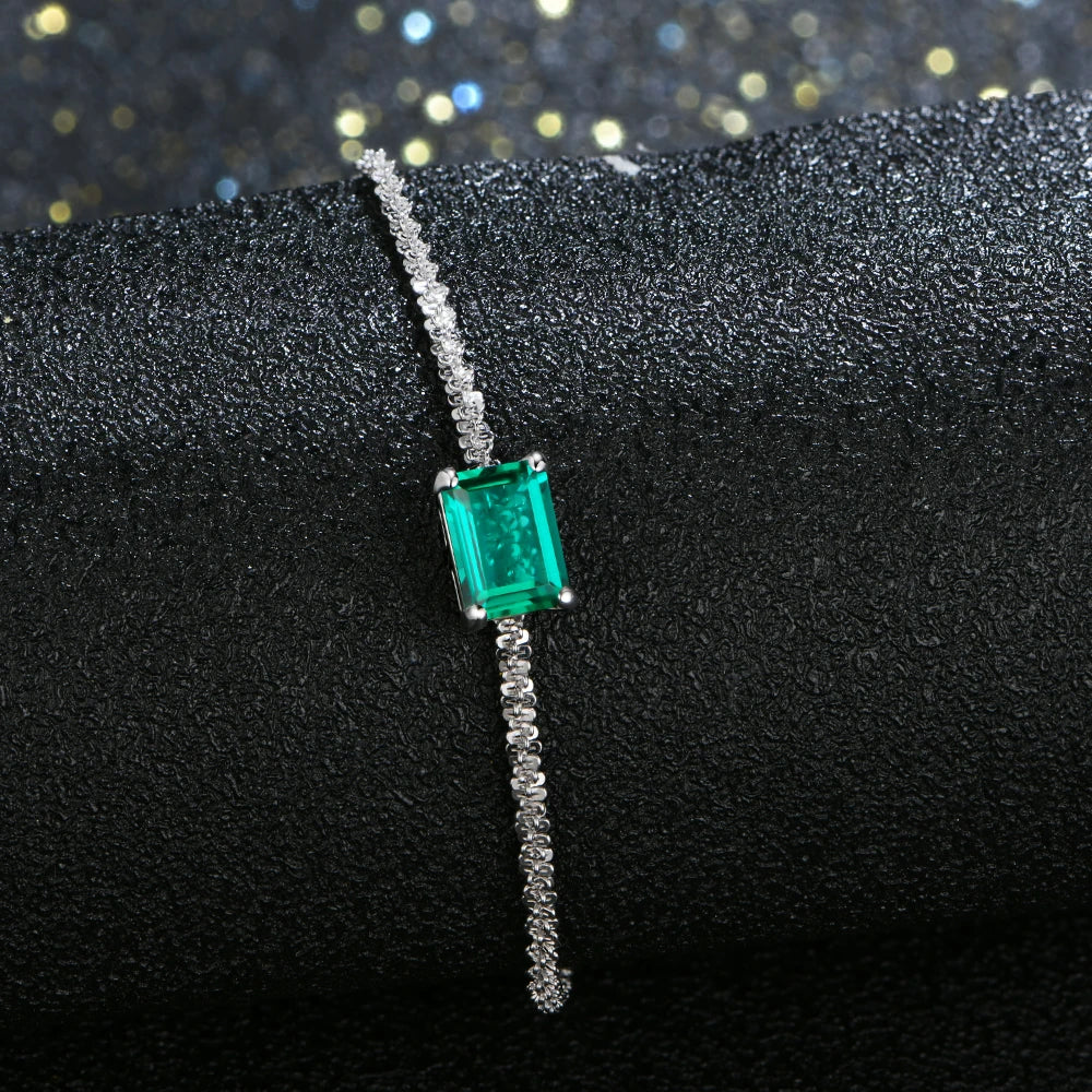 925 Sterling Silver Moissanite Diamond Bracelet
