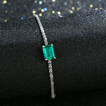 925 Sterling Silver Moissanite Diamond Bracelet