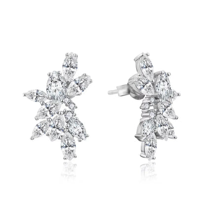 Luxury 10K 14K Gold Moissanite Stud Earrings