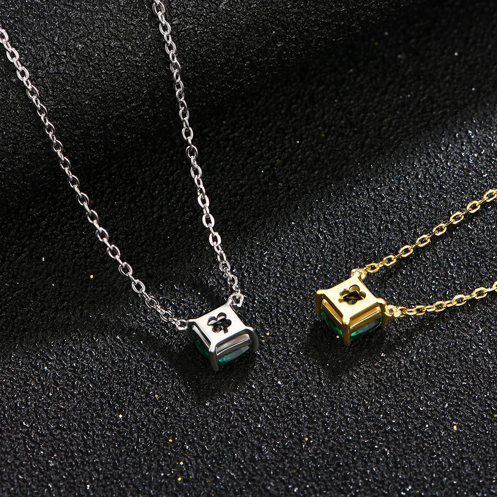 Vintage 925 Sterling Silver Moissanite Diamond Necklace