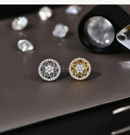 S925 Sterling Silver Sparkling Moissanite Earrings