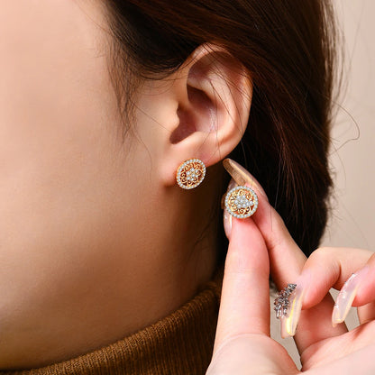 S925 Sterling Silver Sparkling Moissanite Earrings