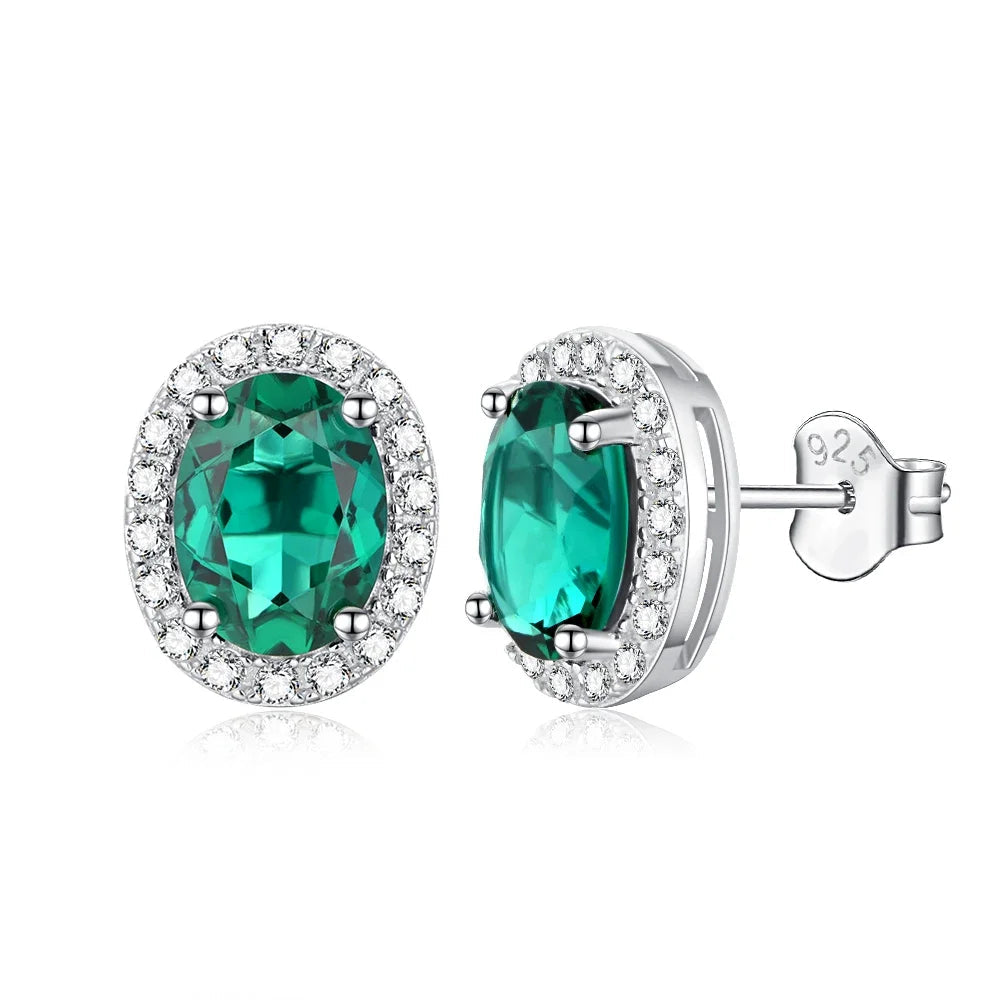 Vintage 925 Sterling Silver Lab Grown Moissanite Earrings