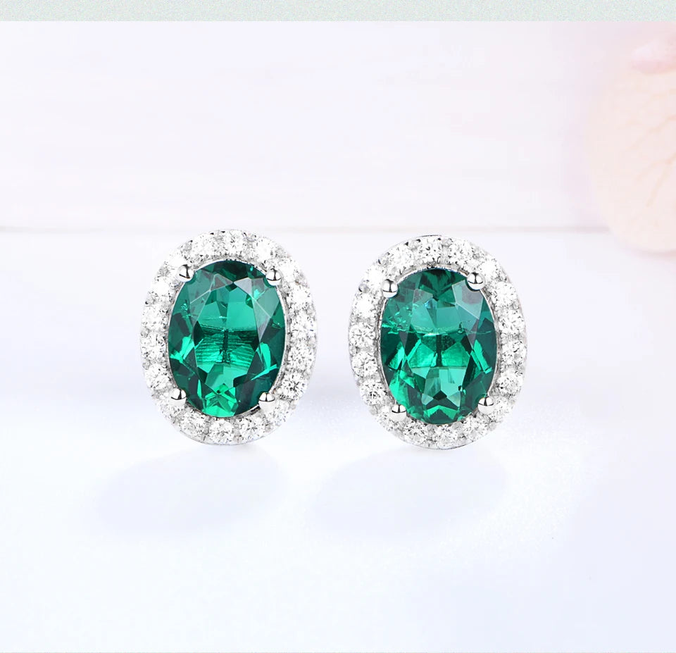 Vintage 925 Sterling Silver Lab Grown Moissanite Earrings
