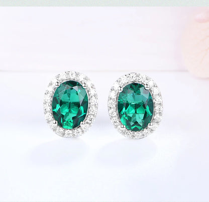 Vintage 925 Sterling Silver Lab Grown Moissanite Earrings