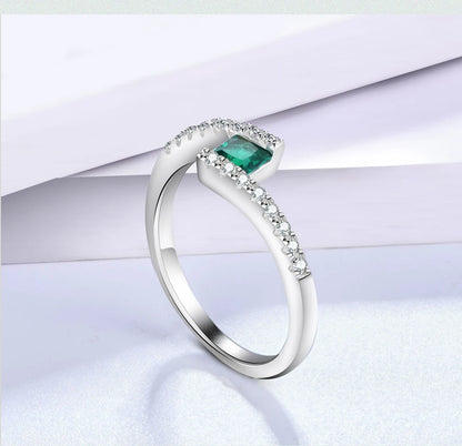 100% 925 Sterling Silver Engagement Ring