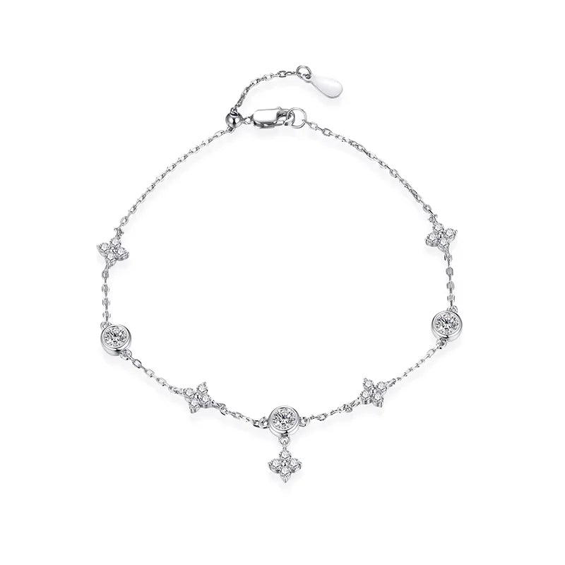 925 Sterling Silver Classic Moissanite Bracelet