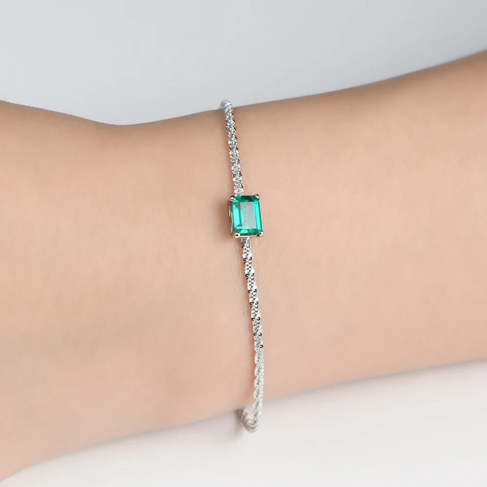 925 Sterling Silver Moissanite Diamond Bracelet