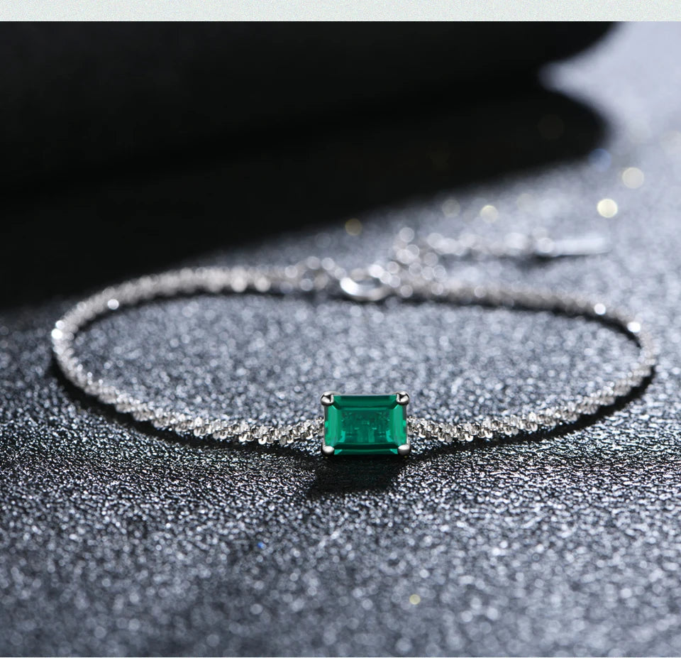 925 Sterling Silver Moissanite Diamond Bracelet