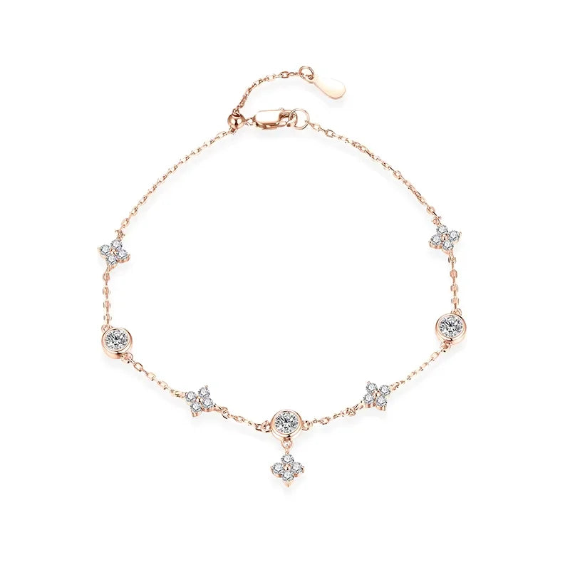 925 Sterling Silver Classic Moissanite Bracelet