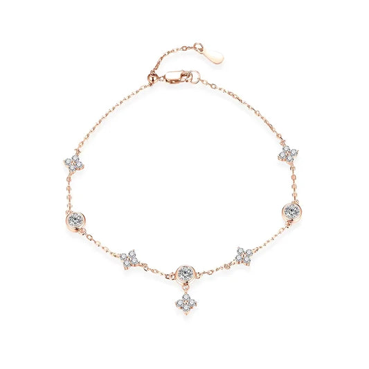 925 Sterling Silver Classic Moissanite Bracelet