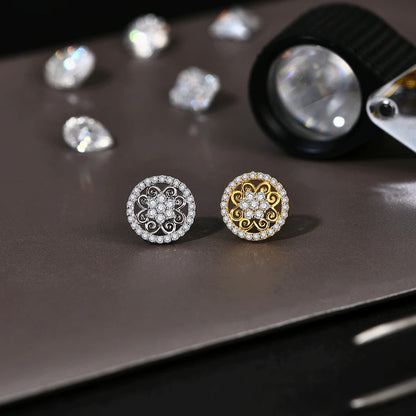 S925 Sterling Silver Sparkling Moissanite Earrings