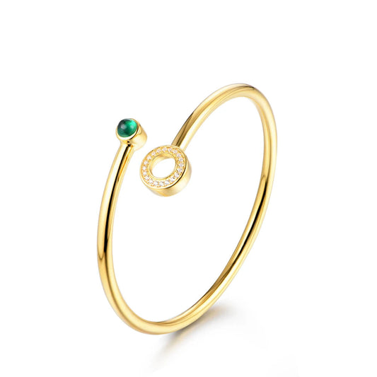 18K Yellow Gold Plated Charm Bracelet