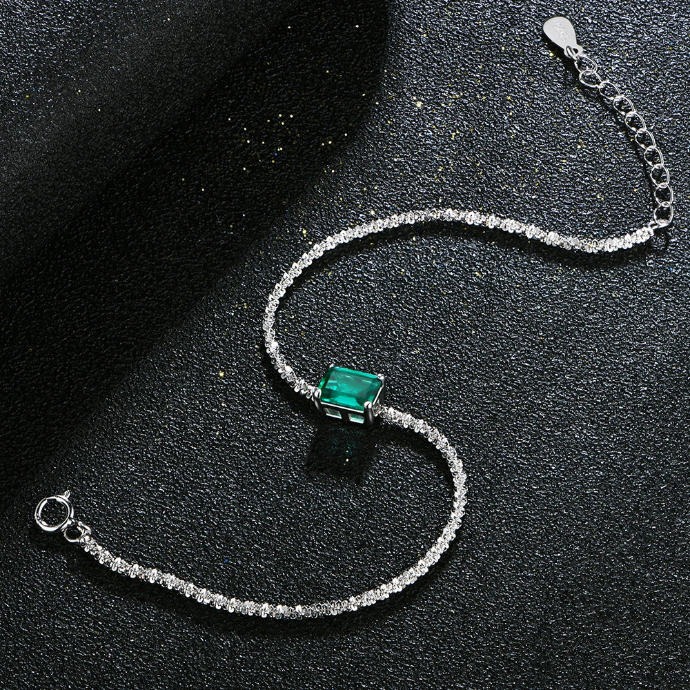 925 Sterling Silver Moissanite Diamond Bracelet