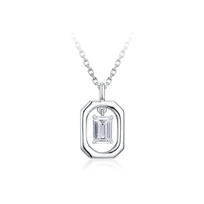 10k 14k 18k Yellow Gold Moissanite Diamond Necklace