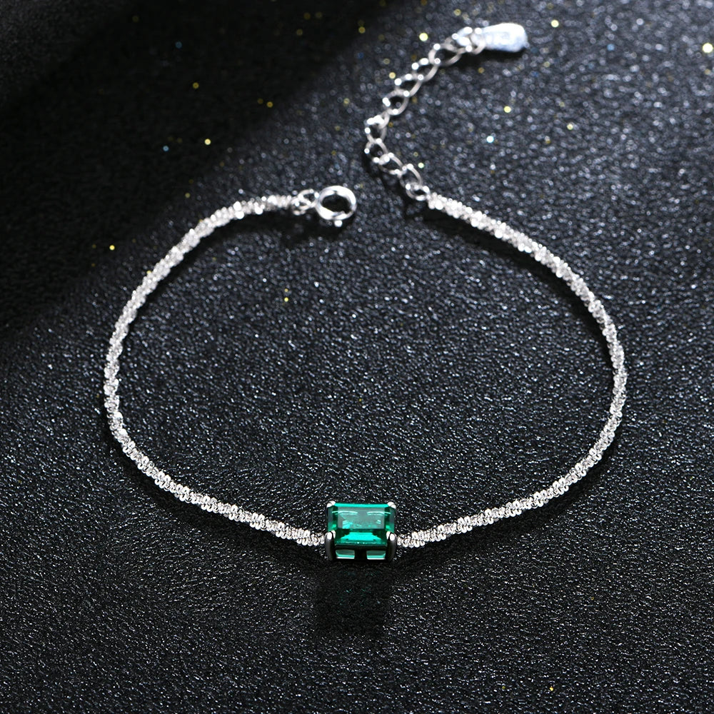 925 Sterling Silver Moissanite Diamond Bracelet