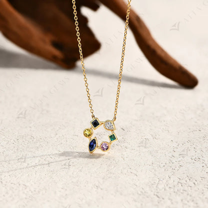 18K Yellow White Gold Plated Necklace